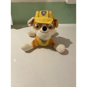 2015 Plush Paw Patrol Dog Rubble Yellow Dog Spinmasters